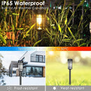 Outdoor Waterproof LED Garden Lights ABS Bollard Solar Pathway Lights for Yard Walkway Driveway IP65 Rating