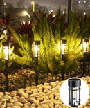 Outdoor Waterproof LED Garden Lights ABS Bollard Solar Pathway Lights for Yard Walkway Driveway IP65 Rating