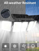 Solar Security Wall Light – 5-Head Motion Sensor Floodlight (IP65 Weatherproof)