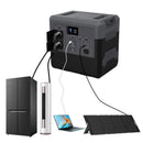 Portable Power Station 500W Outlets LED Flashlight Fast Charging Silent Solar Generator with AC/DC/USB Output for Camping