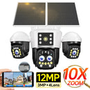 12MP O-KAM Pro Solar Powered Wireless 4G Camera PTZ Camera 4K Outdoor Security 4G Sim Card Solar CCTV Camera