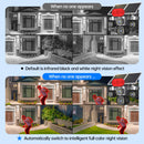 Outdoor 4G Solar 12MP 4-Lens 360° Security CCTV Camera 4-Screen 24/7 AOV Monitoring IP Camera Color Night Vision 2-way Audio