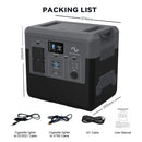 Portable Power Station 500W Outlets LED Flashlight Fast Charging Silent Solar Generator with AC/DC/USB Output for Camping