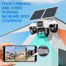 12MP O-KAM Pro Solar Powered Wireless 4G Camera PTZ Camera 4K Outdoor Security 4G Sim Card Solar CCTV Camera