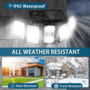 Solar Security Wall Light – 5-Head Motion Sensor Floodlight (IP65 Weatherproof)