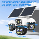 12MP O-KAM Pro Solar Powered Wireless 4G Camera PTZ Camera 4K Outdoor Security 4G Sim Card Solar CCTV Camera