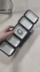 Solar Security Wall Light – 5-Head Motion Sensor Floodlight (IP65 Weatherproof)